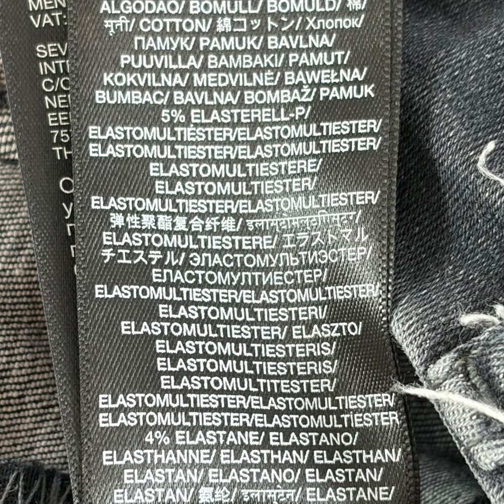 7 for All Mankind jeans black 30 skinny boot cut - Picture 12 of 12